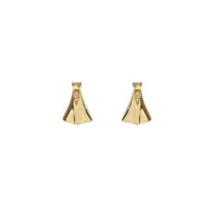 Brinco Nossa Senhora Aparecida Pequeno, acessório fino artesanal da curadoria Fernanda Berardinelli, Vila Velha ES